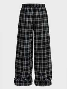 Athstrex Men's Plus Size Casual Plaid Woven Loose Fit Long Pants - Multicolor - View 7