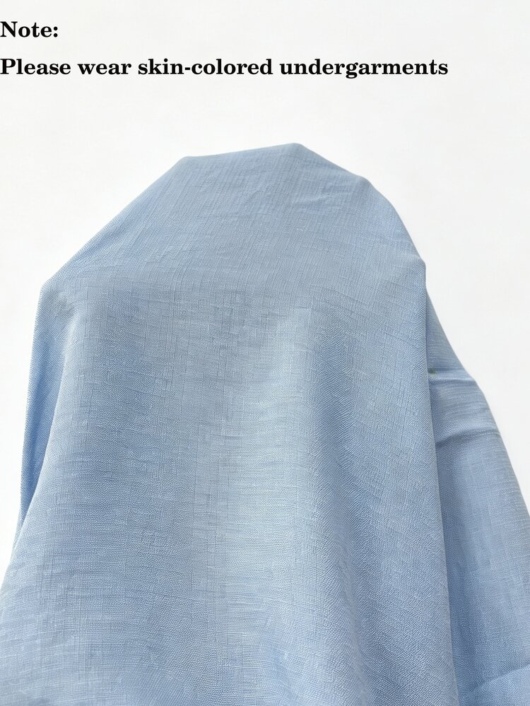 SHEIN Holidaya 新款夏季卡其色女款連身褲，女款夏季套裝，女款夏季卡其色連身褲，女款休閒套裝，休閒連身褲，女款沙灘套裝，女款沙灘連身褲，女款度假套裝，女款度假卡其色連身褲，女款沙灘套裝連身褲，女款可穿戴連身褲，女款卡其色連身褲 - 淺藍色 - 查看 6