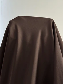 Enliva Plus-Size Women's Brown Simple Casual Long-Sleeved Dress, Suitable For Dates And Commuting - Brown - View 7