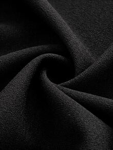 Viva Relle Vestido elegante y romántico con hombros descubiertos y silueta de sirena para mujer talla grande, primavera/verano - Negro - Ver 5