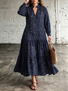 Linhara CURVE Dress Ukuran Plus - MultiWarna - View 5