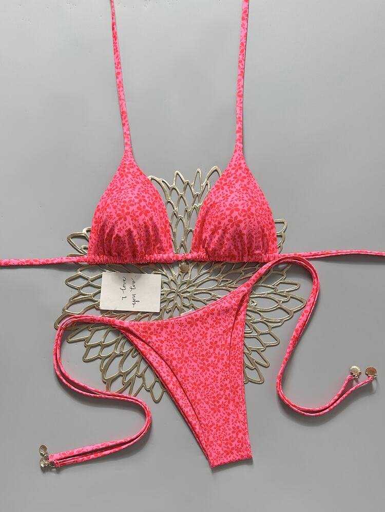 Swim Mod 2026 Spring/Summer Fashionable Sexy & Slimming Bikini Swimwear With Shell Decor, Ideal For Beach Vacation - Multicolor - View 1
