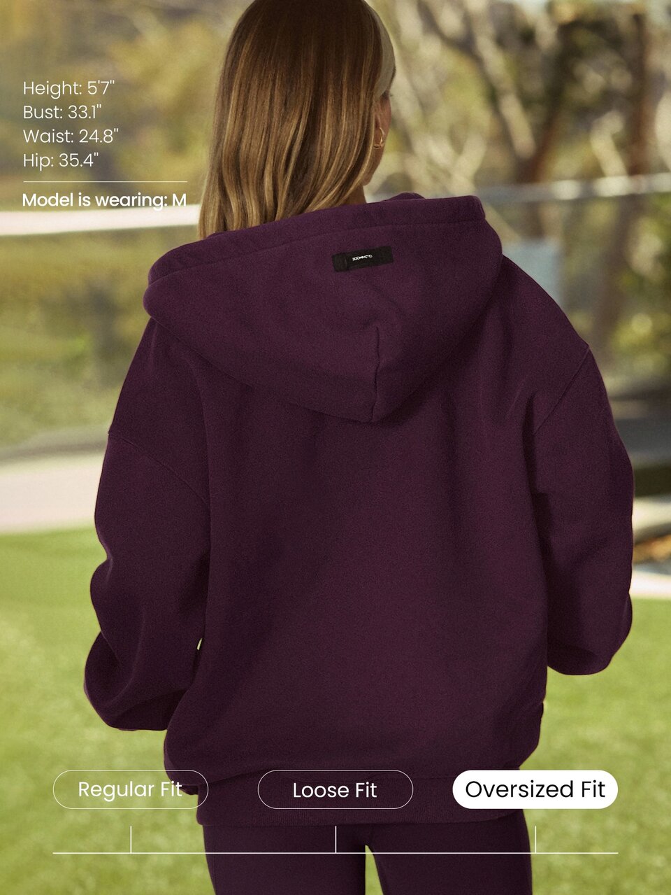 Heavyweight Fleece Oversized Hoodie Jacket Side Pocket Thick Thermal Warm Winter