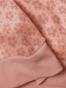 SHEIN 大尺碼秋冬休閒碎花運動衫 - 彩色 - 查看 4