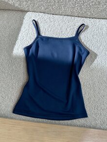 SHEIN Tween Girl Casual Versatile Solid Color Camisole - Multicolor - View 5