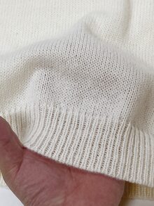 Rusticease Women's Casual Versatile Knit Top, Autumn/Winter - White - View 5