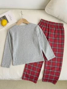 SHEIN Young Girls Young Girl Cute Vintage Maillard Color Bow Print ...