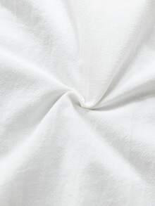 SHEIN Body de cardigan casual y diario unisex para bebé, con cuello mao, adecuado para uso en primavera y verano, tanto en interiores como en exteriores - Blanco - Ver 10
