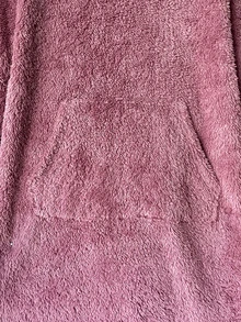 SHEIN 青少年女孩秋冬款連帽極簡貓耳可愛舒適保暖內裡加厚家居休閒洋裝 - 淺粉色 - 查看 9