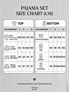SHEIN Mode Graphic Rib Knit Lounge Set - Grey - View 7