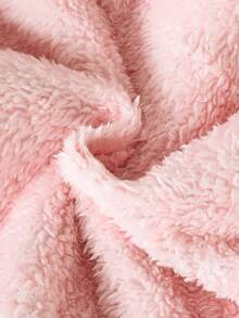 SHEIN 女孩可愛印花保暖內裡加厚拉鍊夾克，秋冬款 - 彩色 - 查看 7