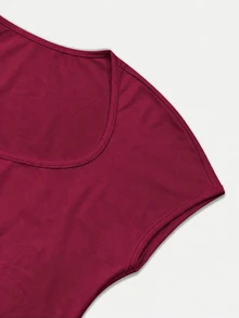 IslaSuriya Women's Casual Solid Color Slim Fit T-Shirt, Summer - Multicolor - View 4