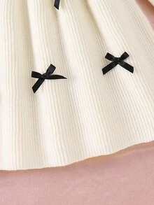 SHEIN 女童（小）毛衣洋裝 - 米色 - 查看 8