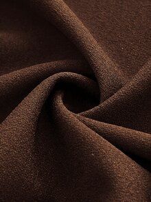 Viva Relle Plus Size Women Elegant Romantic Off-Shoulder Fitted Fishtail Dress, Spring/Summer - Brown - View 5