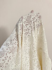 Nubod Lace Lantern Sleeve French Elegant Romantic Women Blouse, New Arrival Fall - Apricot - View 8