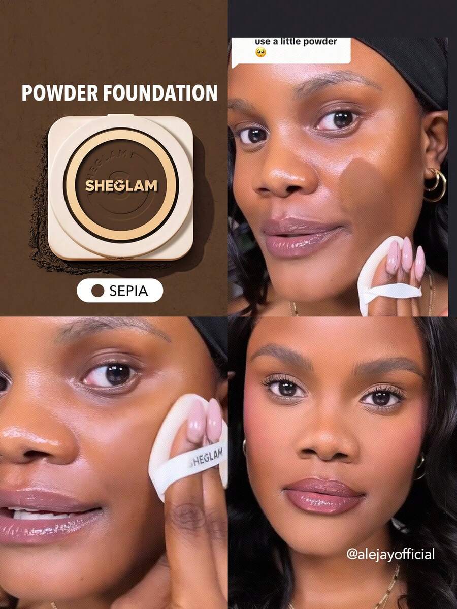 SHEGLAM Skin-Focus 高遮瑕粉狀粉底-Sepia 品牌美妝化妝品 適合女士與女孩 - Sepia - 查看 1