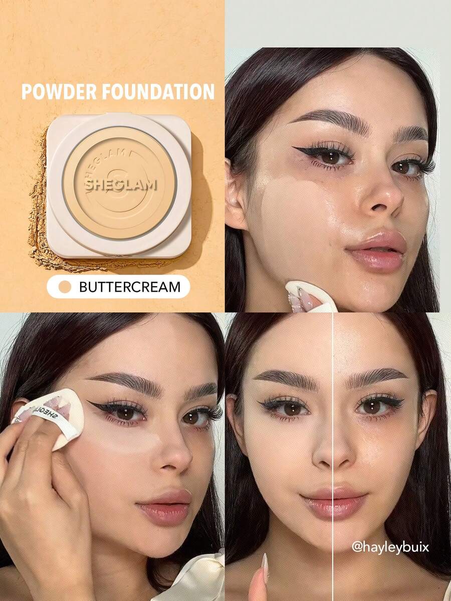 SHEGLAM Skin-Focus 高遮瑕粉狀粉底-Buttercream 品牌美妝化妝品 適合女士與女孩 - Buttercream - 查看 1