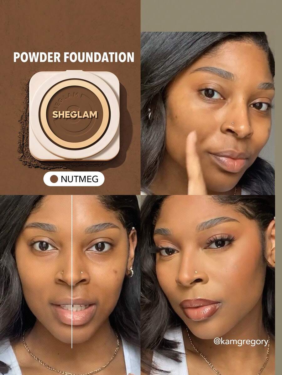 SHEGLAM Skin-Focus 高遮瑕粉狀粉底-Nutmeg 品牌美妝化妝品 適合女士與女孩 - Nutmeg - 查看 1