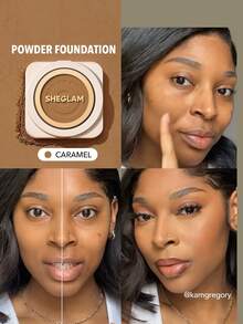 SHEGLAM Skin-Focus 高遮瑕粉狀粉底-Caramel 品牌美妝化妝品 適合女士與女孩 - Caramel - 查看 1