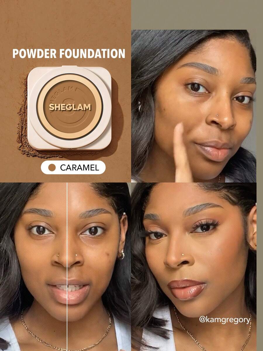 SHEGLAM Skin-Focus 高遮瑕粉狀粉底-Caramel 品牌美妝化妝品 適合女士與女孩 - Caramel - 查看 1