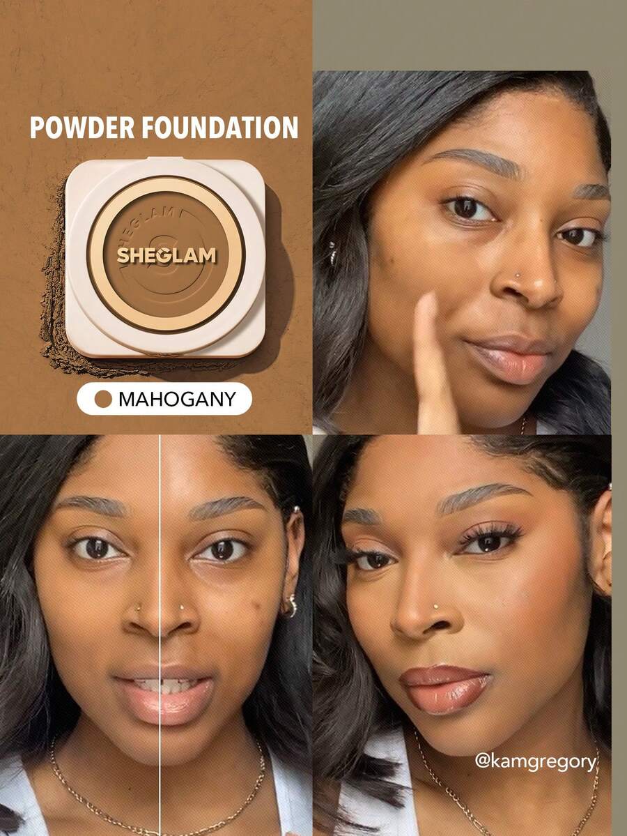 SHEGLAM Skin-Focus 高遮瑕粉狀粉底-Mahogany 品牌美妝化妝品 適合女士與女孩 - Mahogany - 查看 1