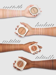 SHEGLAM Skin-Focus High Coverage Powder Foundation-Walnut Brand Beauty Cosmetic Makeup For Women And Girls - Walnut - View 8
