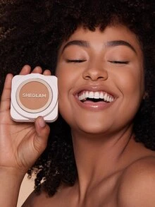 SHEGLAM Skin-Focus High Coverage Powder Foundation-Golden Brand Beauty Cosmetic Makeup For Women And Girls - Golden - View 6