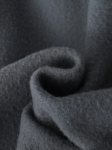 SHEIN 2件組幼女學院風刺繡貼布半拉鍊立領長袖寬腿褲抓絨加厚運動衫褲套裝秋季穿搭 - 深灰色 - 查看 11