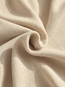 CLARA VERO Cream White Button Palazzo Knit Set, Regular Fit, Beach Brunch Lounge Everyday Walks Minimal Chic Casual Minimalist Elegant Work Days - Beige - View 10