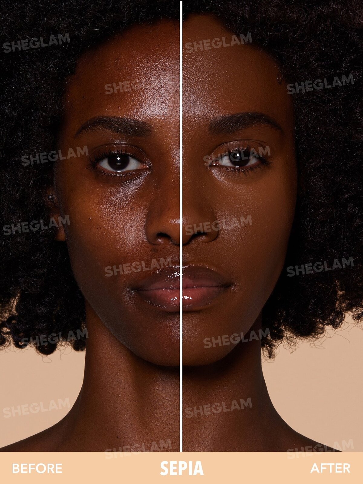 Skin-Focus High Coverage Powder Foundation-Sepia