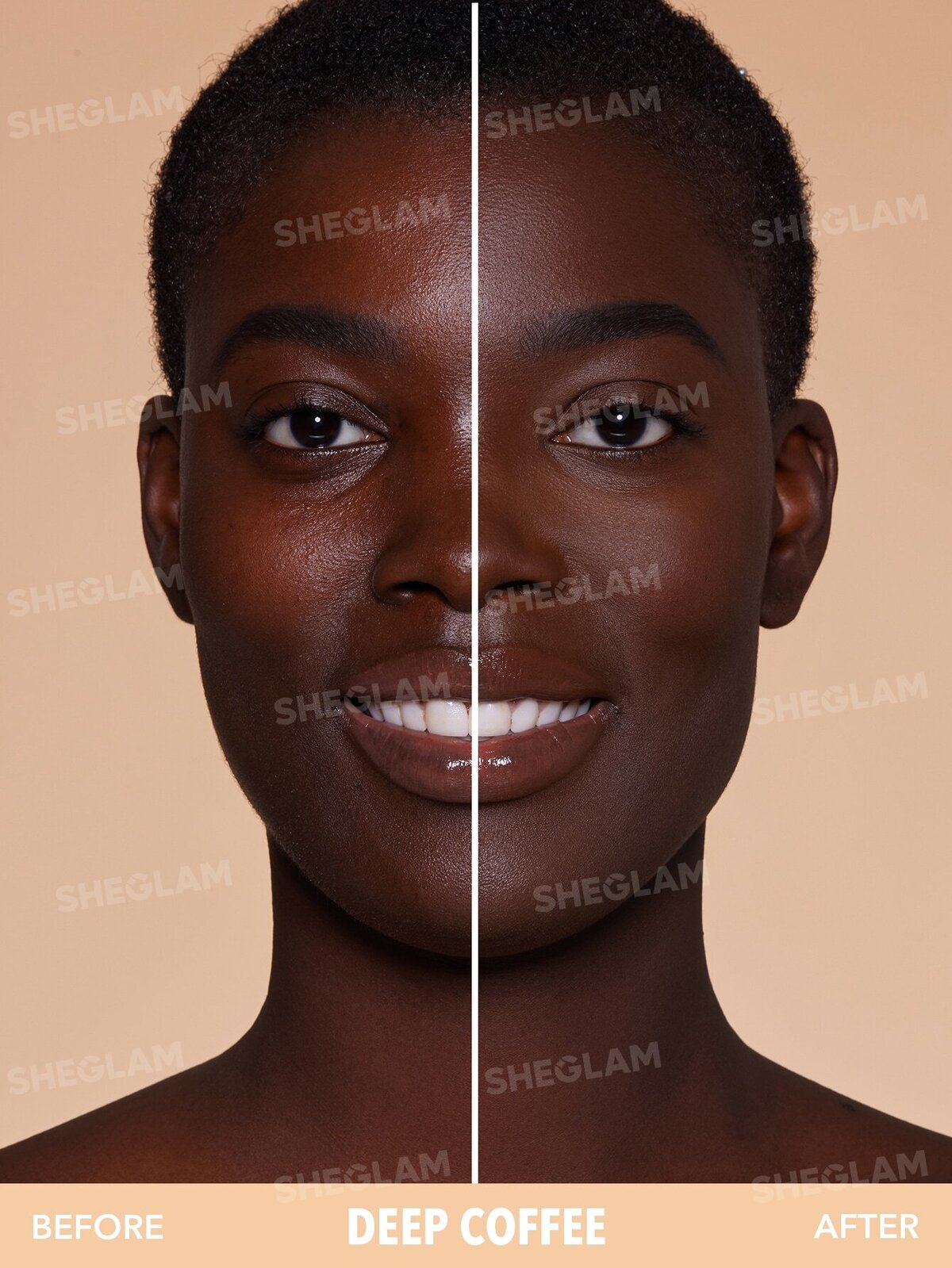 Skin-Focus High Coverage Powder Foundation-Deep Coffee