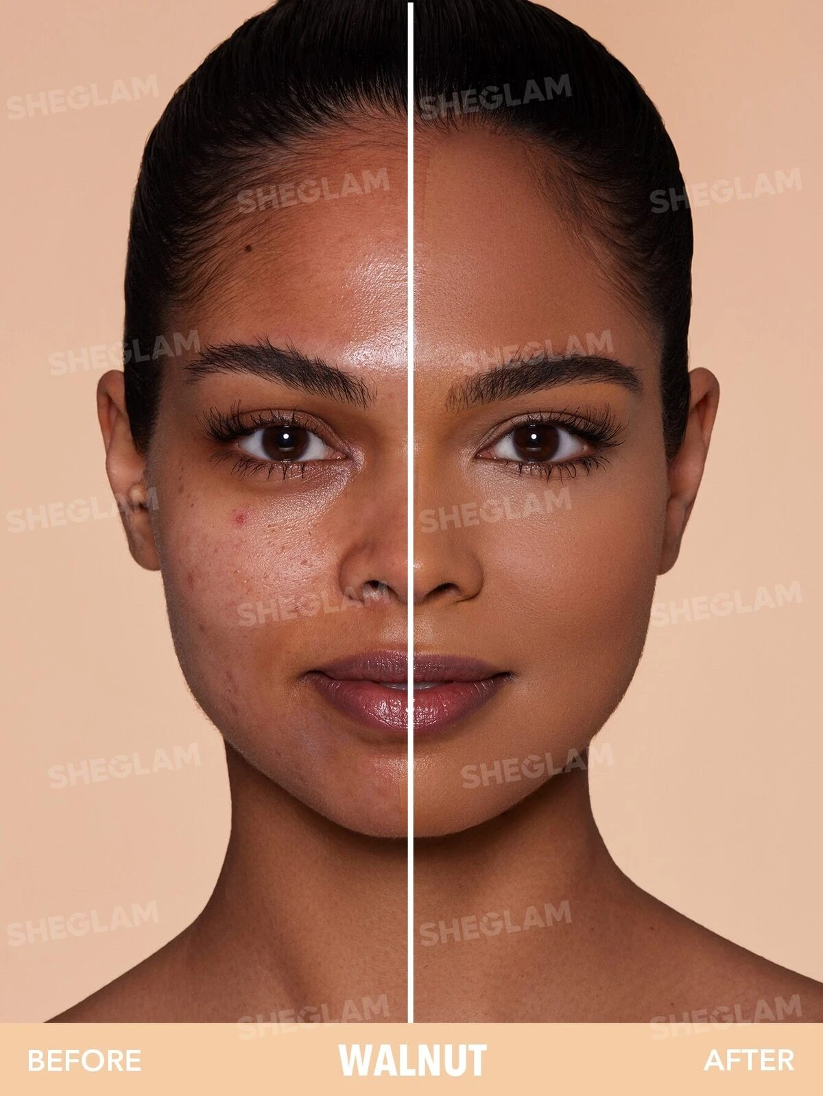 Skin-Focus High Coverage Powder Foundation-Walnut