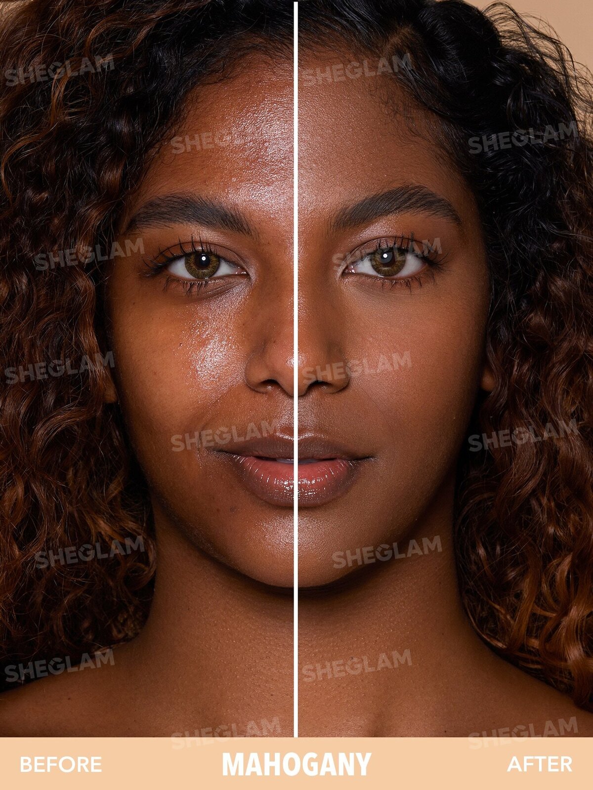 Skin-Focus High Coverage Powder Foundation-Mahogany