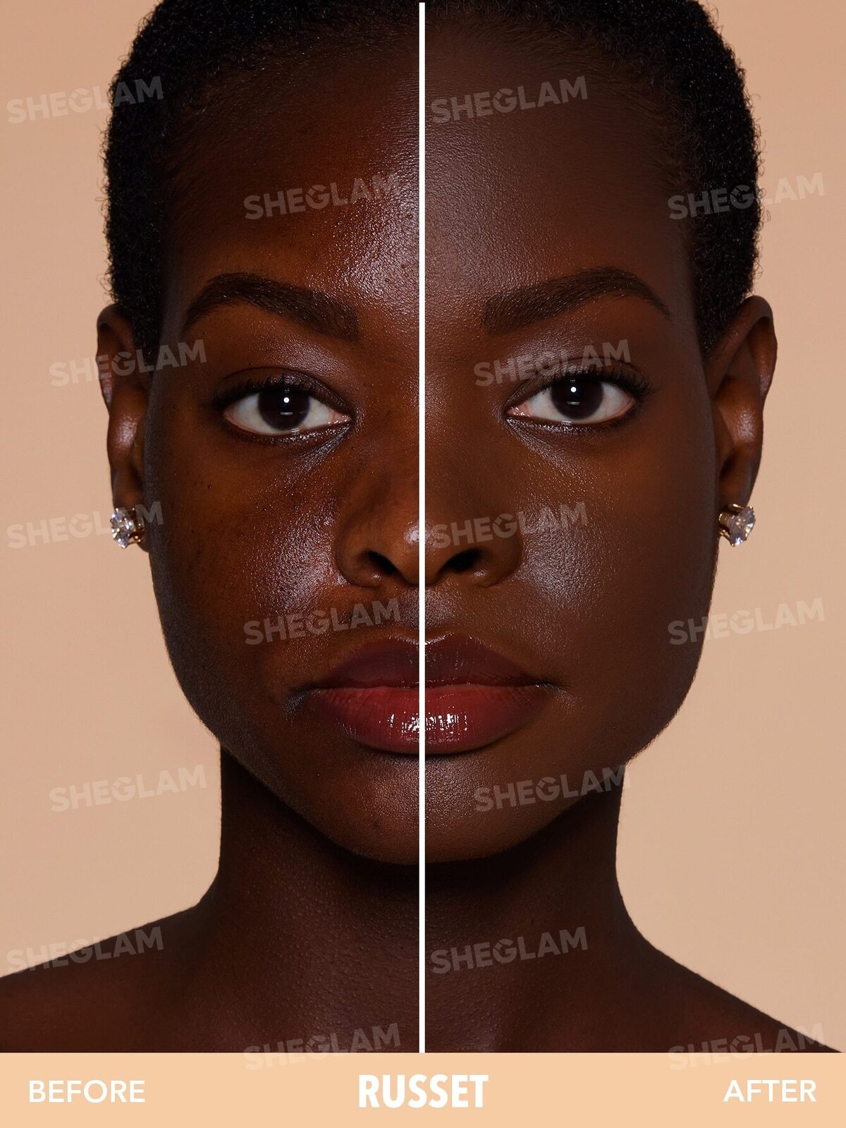 Skin-Focus High Coverage Powder Foundation-Russet