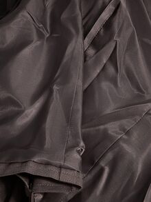 SHEIN ICON Women's Leather & Fur Patchwork Fitted Jacket In Fall/Winter - Dark Grey - View 7