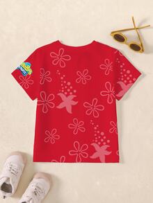 SpongeBob SquarePants | SHEIN 3PCS Young Boys T-Shirts - Multicolor - View 18