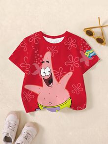 SpongeBob SquarePants | SHEIN 3PCS Young Boys T-Shirts - Multicolor - View 19