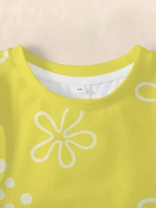 SpongeBob SquarePants | SHEIN 3PCS Young Boys T-Shirts - Multicolor - View 20