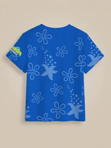 SpongeBob SquarePants | SHEIN 3PCS Young Boys T-Shirts - Multicolor - View 9