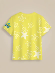 SpongeBob SquarePants | SHEIN 3PCS Young Boys T-Shirts - Multicolor - View 26
