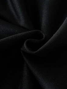 SHEIN 青少年男孩 12-16Y 復古拼色拉鍊運動夾克與側條紋長褲 2件套，運動街頭風春秋冬校園日常穿搭 - 黑色 - 查看 6