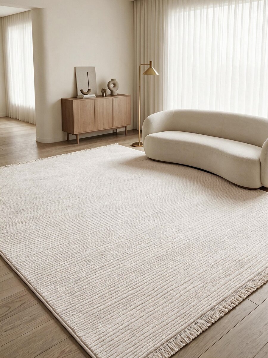 ALİCE Woven Loop Pile Scandinavian Grey Living Room Rug Kitchen Rug Runner