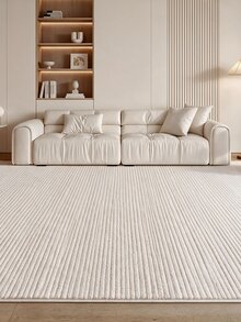 ALİCE Woven Loop Pile Scandinavian Grey Living Room Rug Kitchen Rug Runner - White - View 3