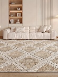 LOLA Woven Loop Pile Scandinavian Grey Living Room Rug Kitchen Rug Runner - Black and White - View 6