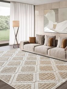 LOLA Woven Loop Pile Scandinavian Grey Living Room Rug Kitchen Rug Runner - Black and White - View 3