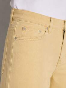 Zerodot Women Yellow Denim Wide Leg High Waist Jeans Casual Daily Fall Pre Fall - Light Yellow - View 6