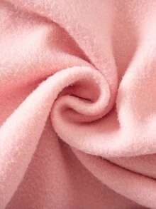 SHEIN 女童純色連帽衛衣，粉色，冬季，學校，返校季 - 粉色 - 查看 8