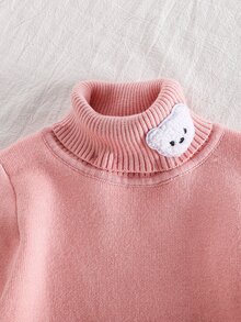 SHEIN 女童（小）毛衣 - 粉色 - 查看 5