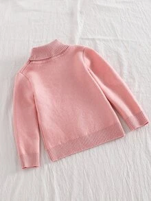 SHEIN 女童（小）毛衣 - 粉色 - 查看 3