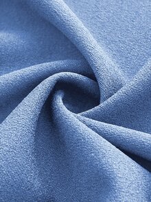 Viva Relle Plus Size Women Elegant Romantic Off-Shoulder Fitted Fishtail Dress, Spring/Summer - Blue - View 5